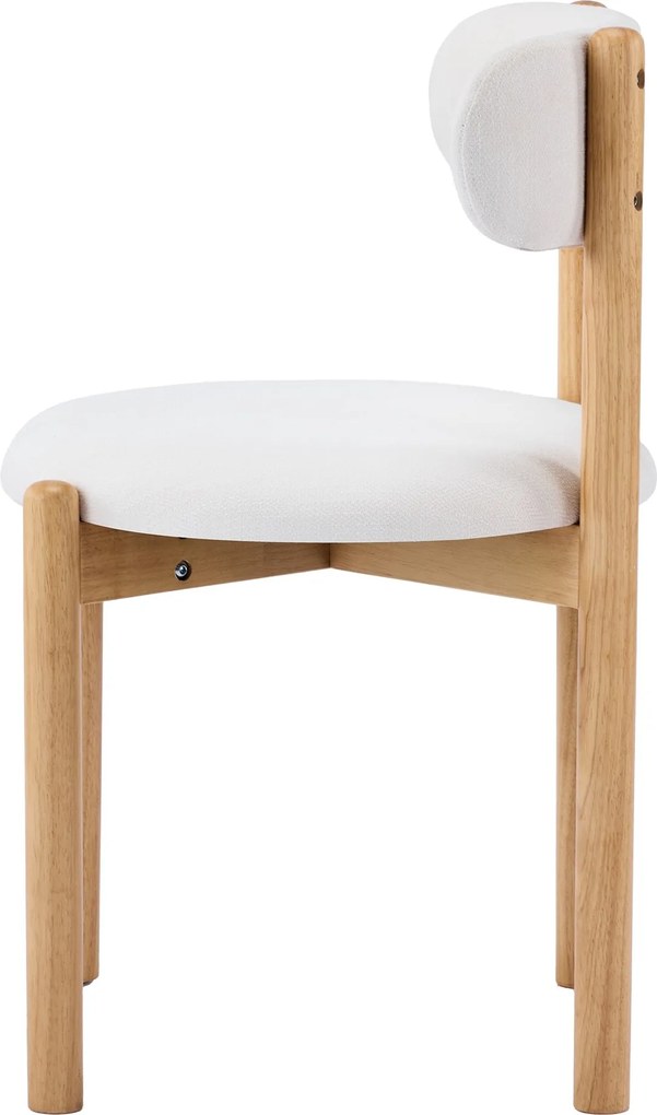 Jídelní židle Yoko z masivu krémová/hnědá