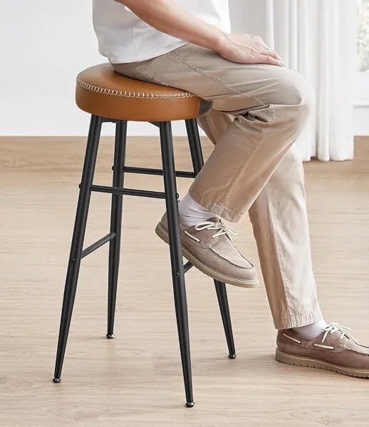 Sada 2 ks barových stoličiek Vasagle Bela II karamelovo hnedá