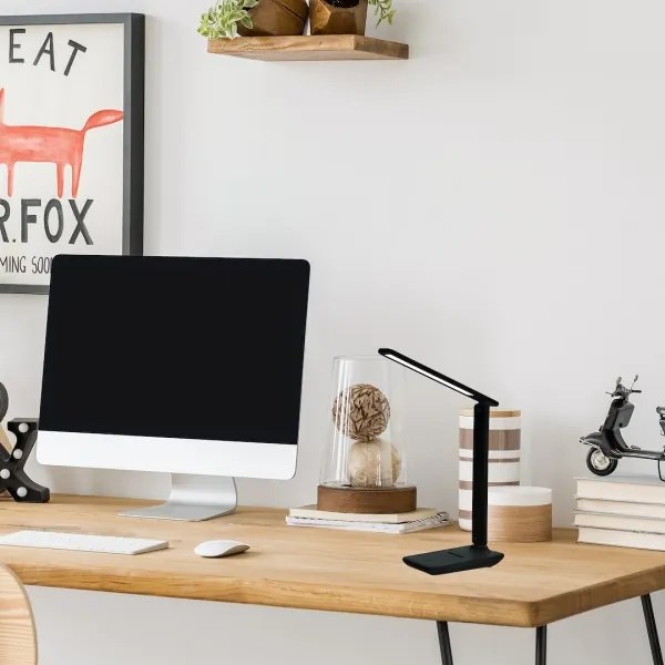 LED Stmievateľná stolná lampa POST LED/5W/5V 3000-6500K čierna