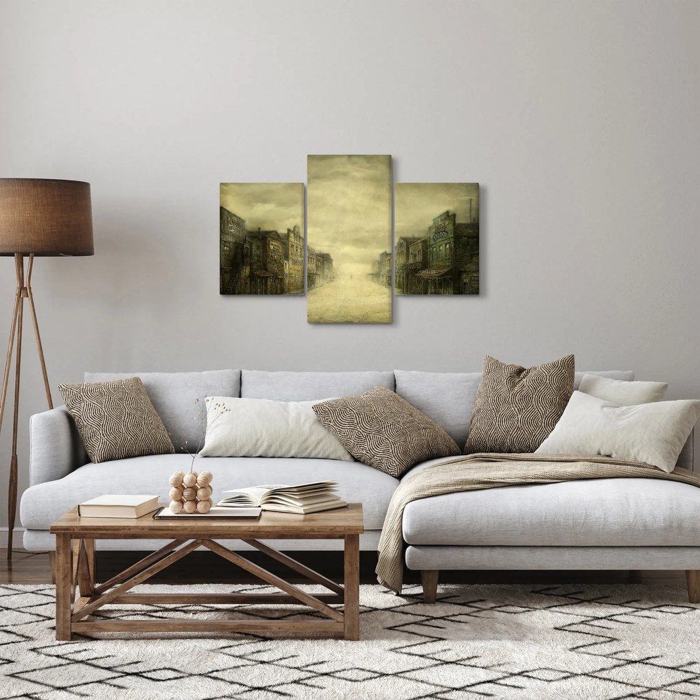 Obraz westernového mestečka (90x60 cm)