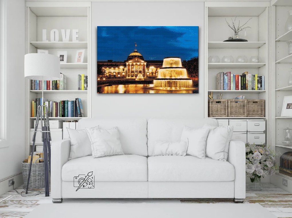 Gario Diamantové maľovanie Wiesbaden Rozmery: 60 x 40 cm, Rámovanie: S vnútorným rámom, Diamanty: Štvorcové