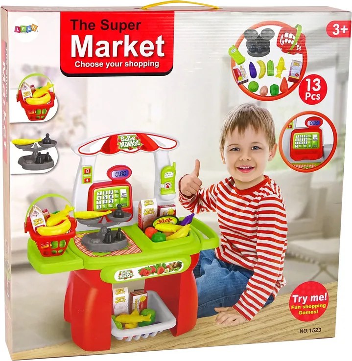 LEAN Toys Súprava váh na nákup potravín v supermarketoch