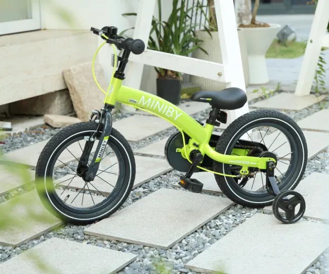 Detský bicykel Miniby 14" zelený