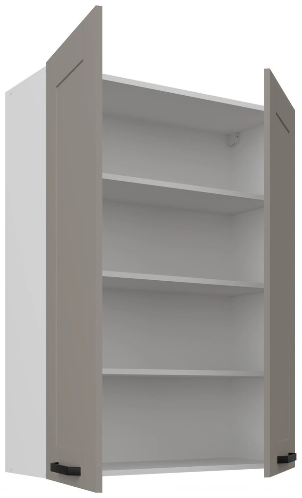 Horná kuchynská skrinka Lucid 80 G-108 2F (korpus: biela + front: mdf claygrey). Vlastná spoľahlivá doprava až k Vám domov. 1134666