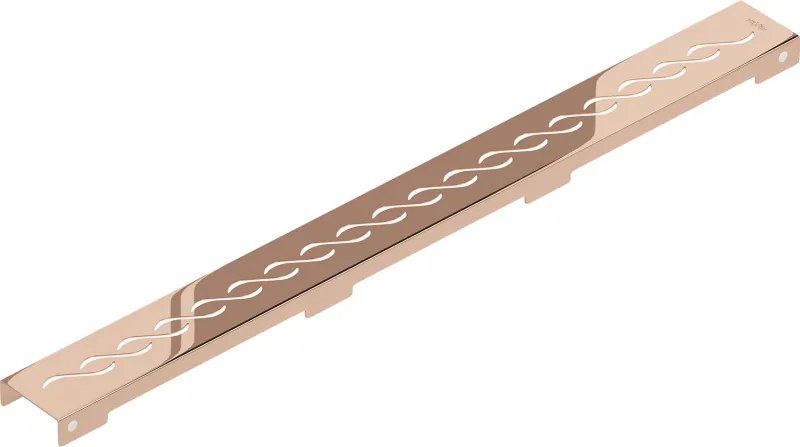 Mexen Flat, krytka pre lineárny podlahový žľab 50 cm, vzor M18, ružové zlato, 1623050