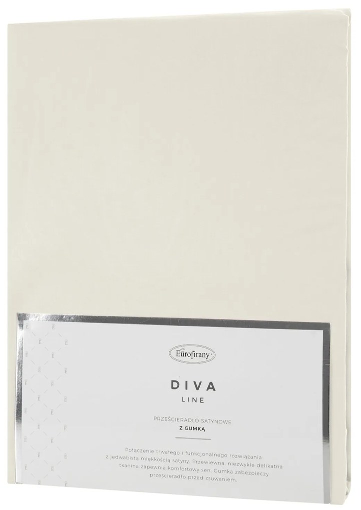 SATÉNOVÉ PRESTIERADLO DINA 180X210 CM KRÉMOVÁ