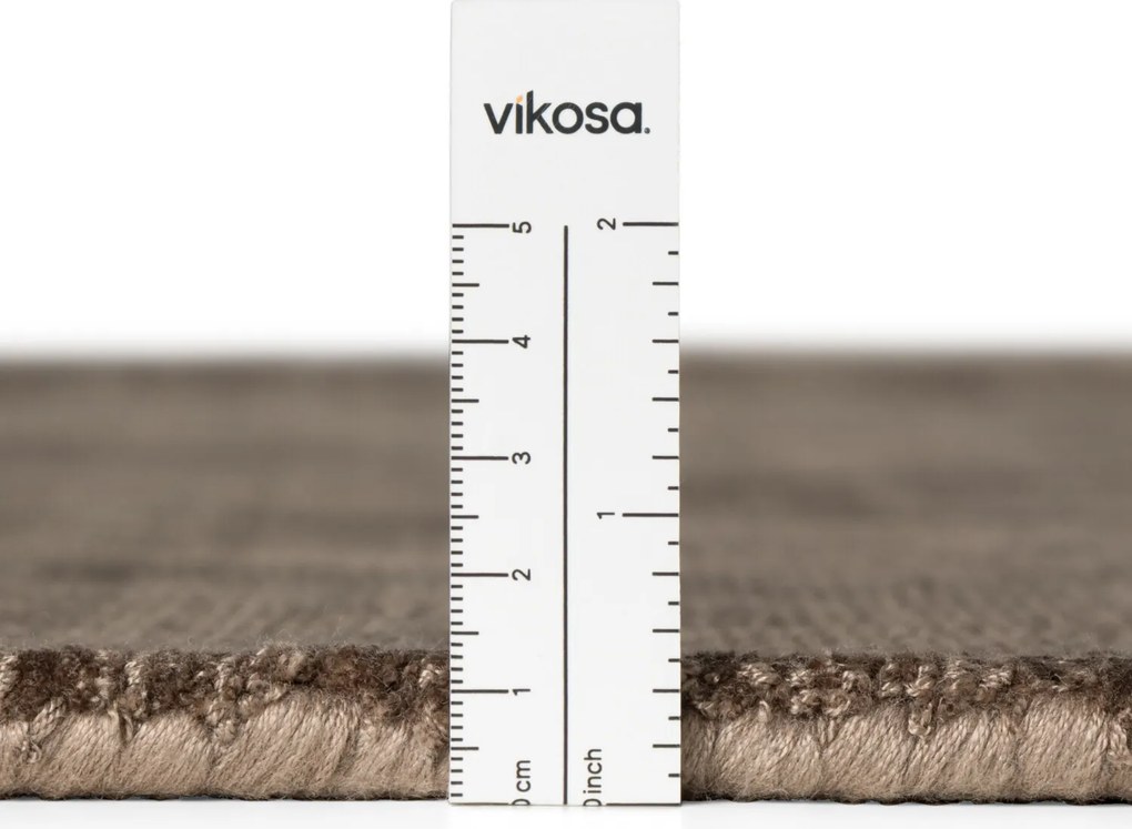 Vikosa, Kusový koberec Vikosa Jane 106297 Brown kruh, 200x200 (priemer) kruh, hnedá, detská izba