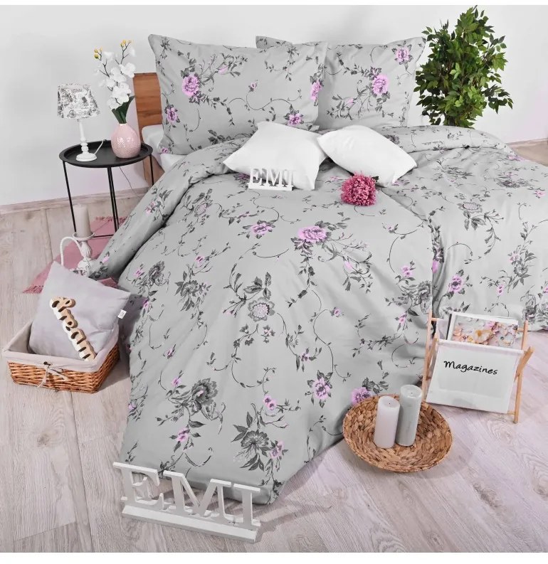 Obliečky bavlnené Lora EMI, Francúzsky set1 200x220 + 2x (70x90)