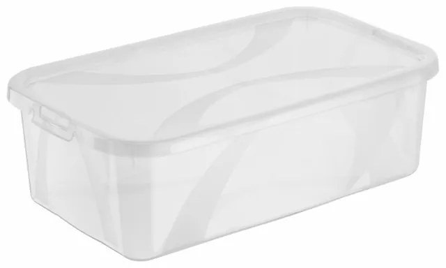 Sada 4 kusů úložný boxů, s víkem, Rotho LONA, 34x20x11 SADA (4 x 5l)