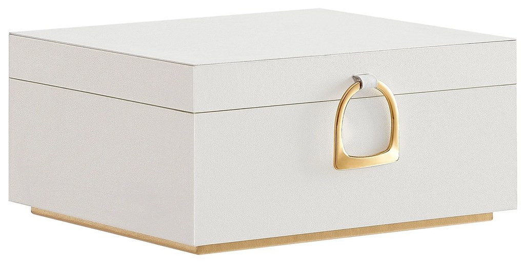 Šperkovnica Emily, 20,5x24x11 cm, biela