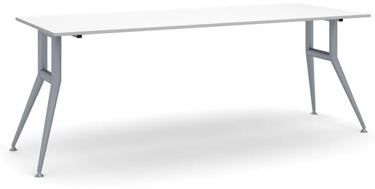 Rokovací stôl WIDE, 2000 x 800 mm, biela