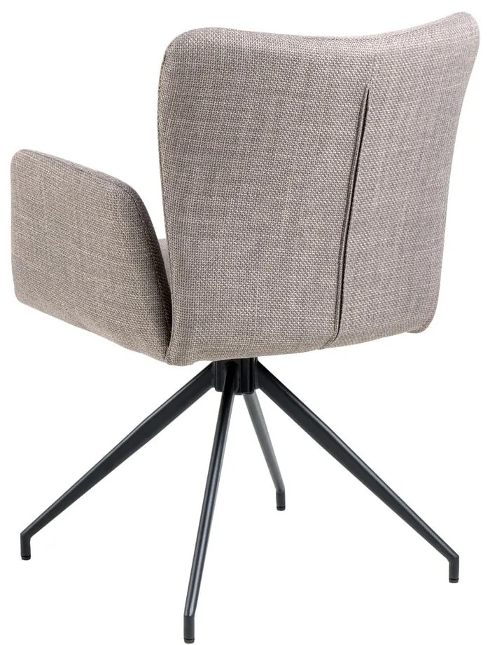 Sivé čalúnené jedálenské kreslá v súprave 2 ks Laura – Actona