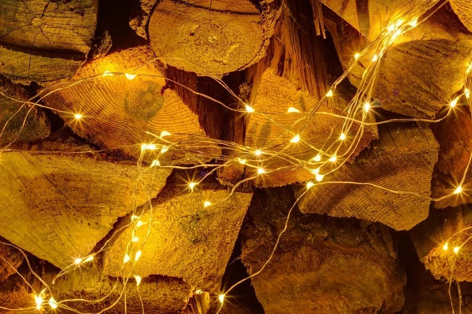 DECOLED LED světelný řetěz, 12 x 1,5 m, teple bílá, 180 diod