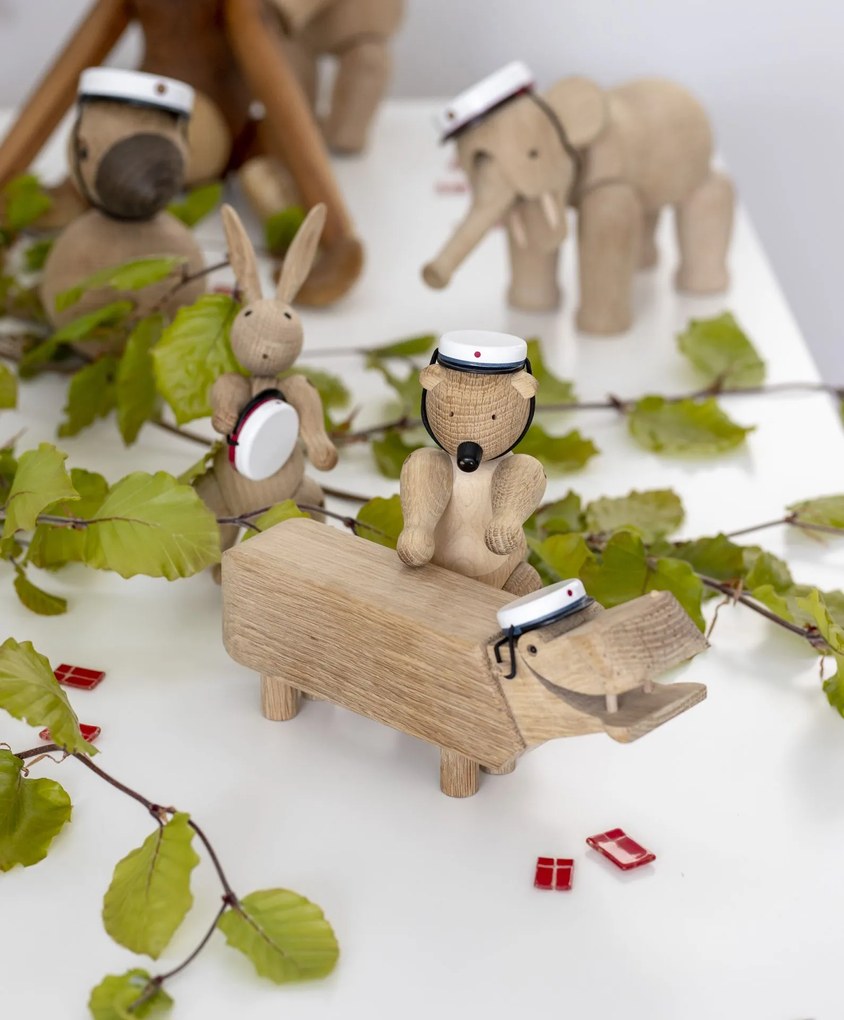 Kay Bojesen Drevený hrošík Hippo Oak Wood