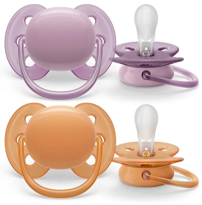 Dojčenský cumlík Ultrasoft Premium Avent 6-18 miesacov 2 ks dievča