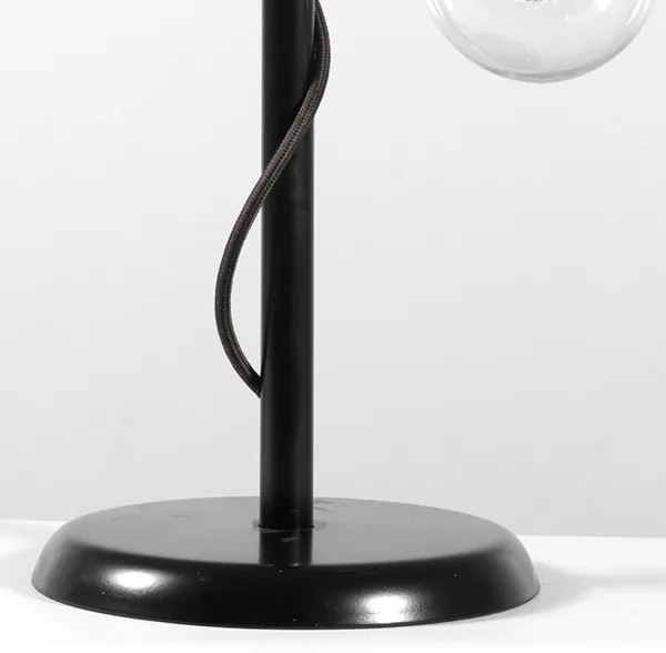 ONLI - Stolná lampa WIRE 1xE27/15W/230V 50 cm čierna