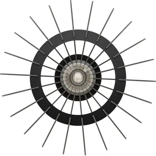 Eglo 900999 - Stropné svietidlo COSSANO 1xE27/40W/230V pr. 38 cm čierna