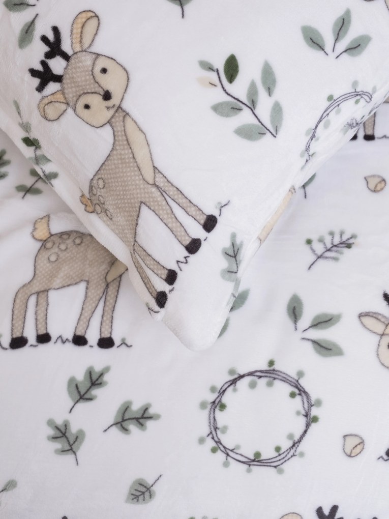 Obliečka na vankúš mikroplyš Exclusive 40 × 60 cm - Bambi
