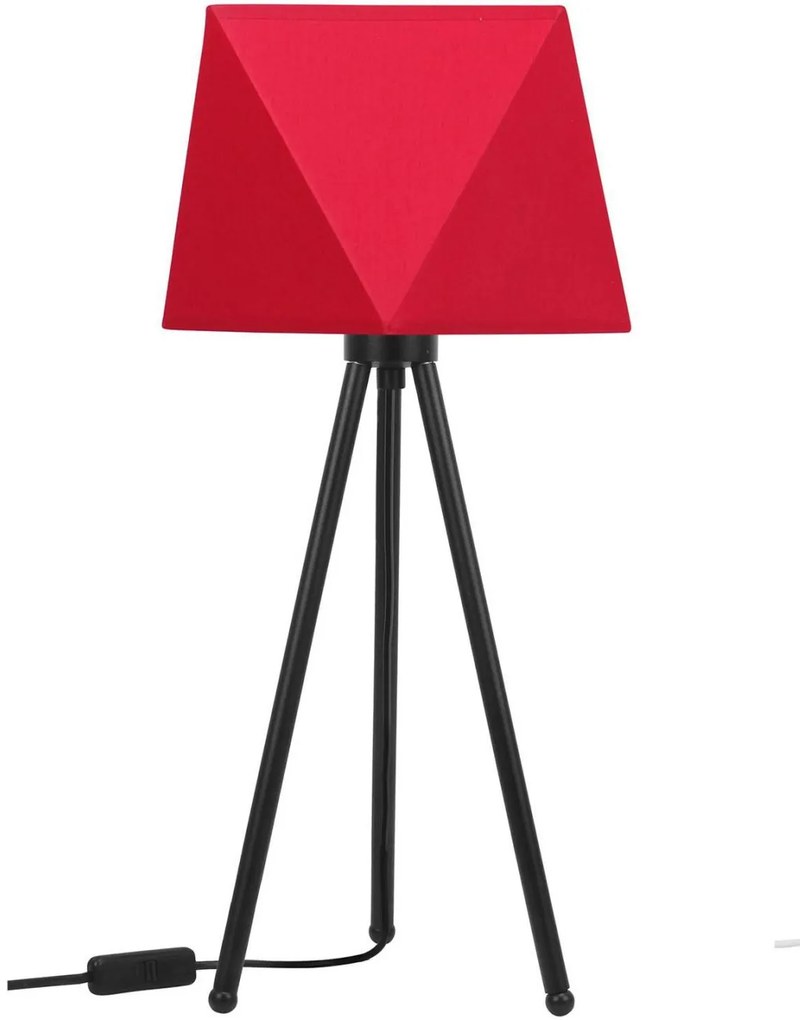 Stolná lampa Diamond, 1x textilné tienidlo (výber z 10 farieb), (výber z 3 farieb konštrukcie)