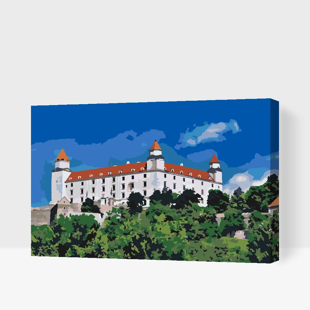 Gario Maľovanie podľa čísel Bratislavský hrad Rozmery: 120 x 80 cm, Rámovanie: S vnútorným rámom