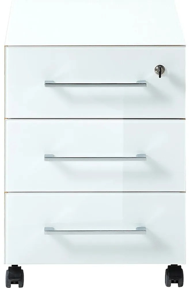 Biela prírodná skrinka v dekore duba 40x55 cm Monteria – Germania