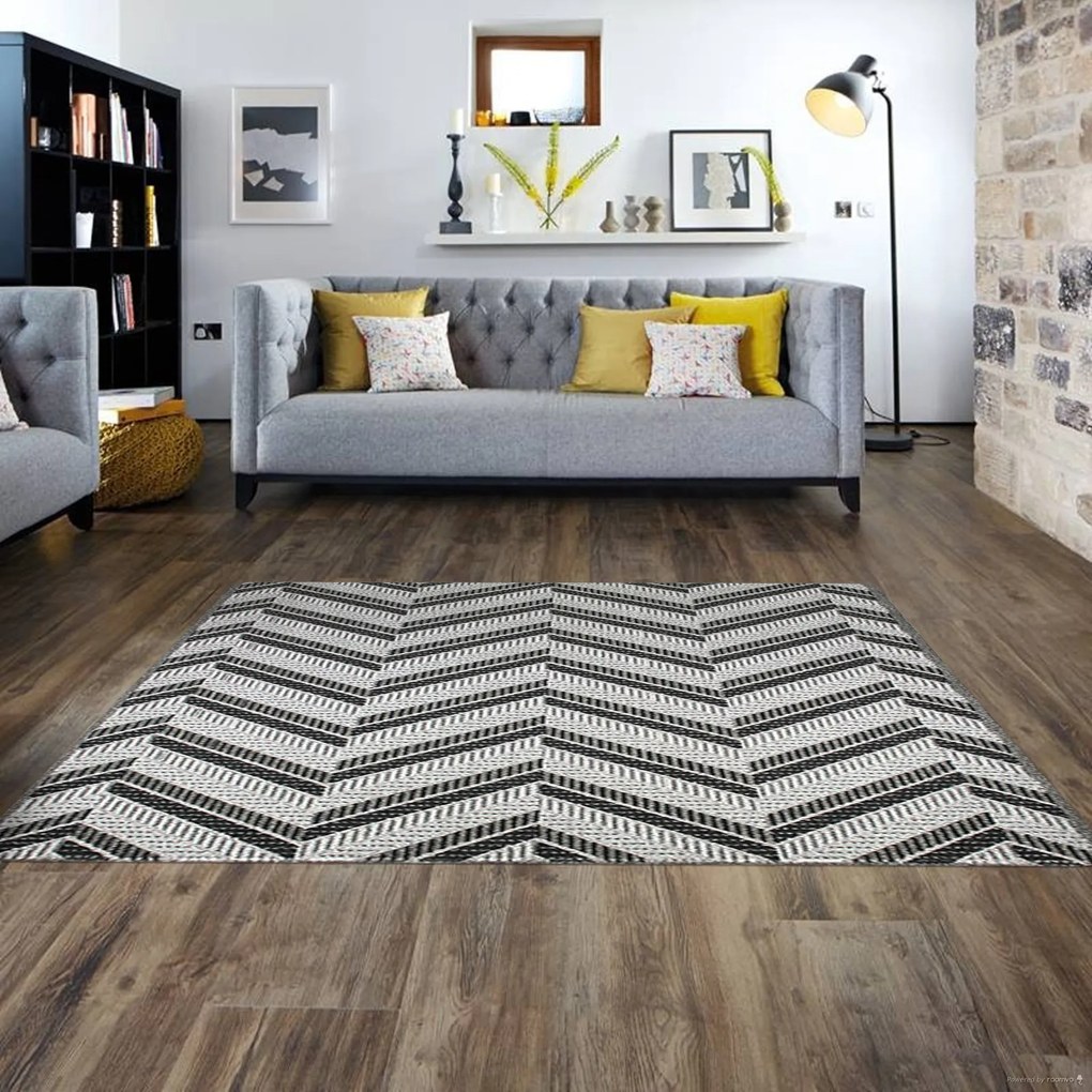 Berfin Dywany, Kusový koberec Lagos 1088 Silver (Grey), 200x290, šedá, chodba / predsieň