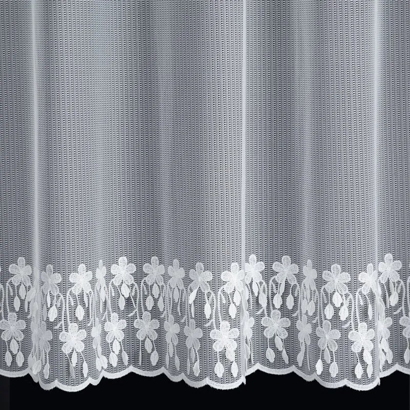 ZÁCLONA SADIE NA KRÚŽKOCH 300X150 CM BIELA