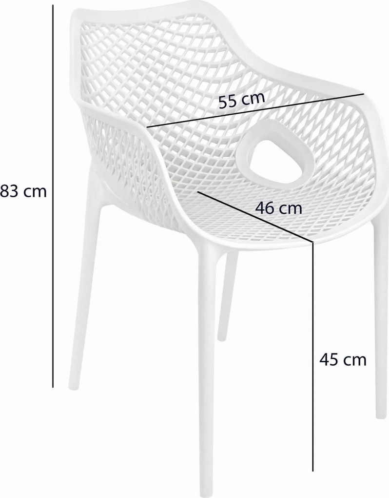 Jedálenská stolička CHERIE - šedá