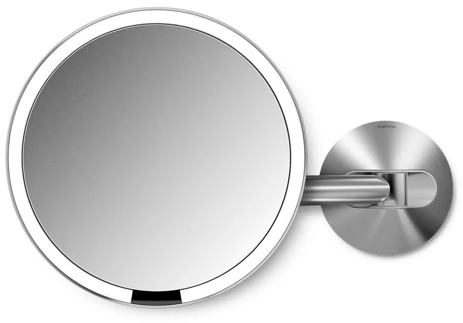 Nástenné/kozmetické zrkadlo s osvetlením/zväčšovacie (5x) ø 20 cm Sensor – simplehuman