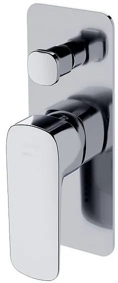 Cersanit Larga, vaňová - sprchová podomietková batéria + Box, chrómová, S951-374