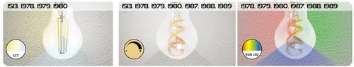 Rabalux LED Spiral Filament žiarovka Amber ST64 4W/E27/300Lm/2700K+RGB/Dim