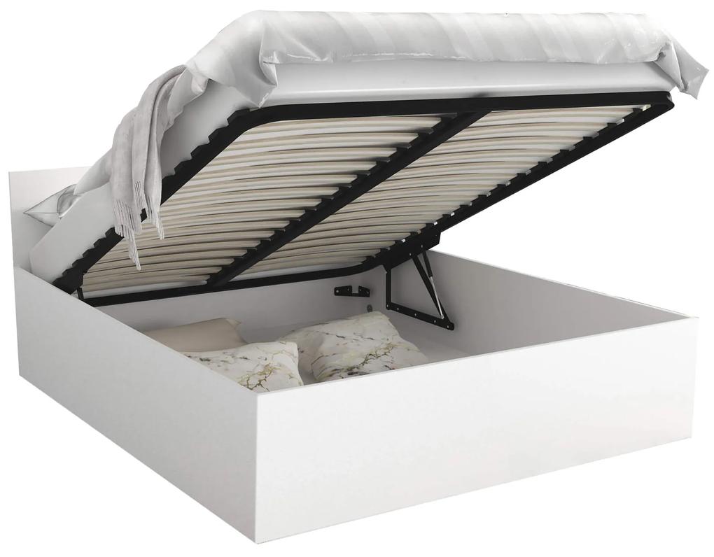 GL Jednolôžková posteľ Dolly s úložným priestorom - biela Rozmer: 200x120