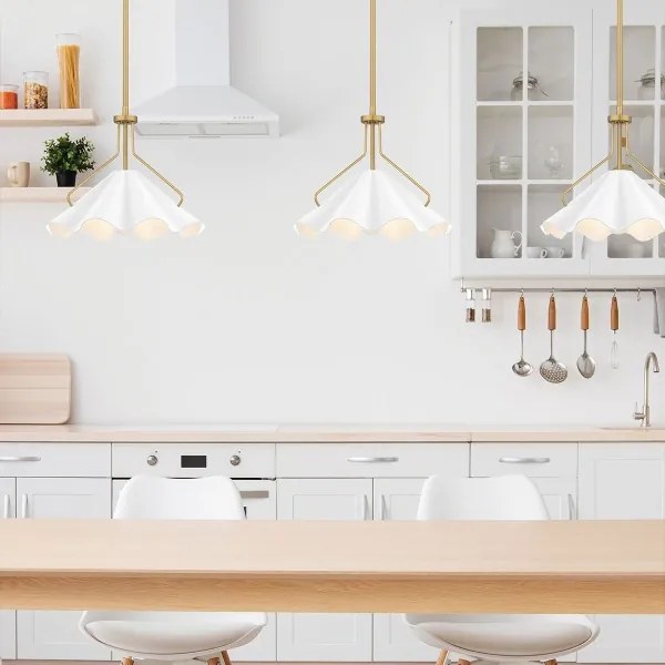 Quoizel QZ-MEJIA-1P-S-AB - Luster na tyči MEJIA 1xE27/60W/230V pr. 35,6 cm mosadz