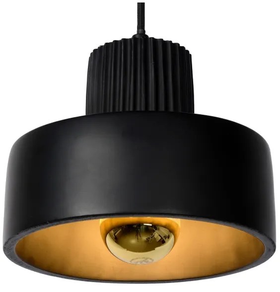 Lucide 20419/20/30 - Luster na lanku OPHELIA 1xE27/40W/230V pr. 20 cm čierna