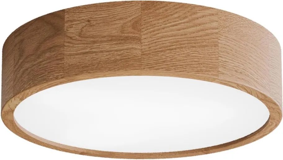 Stropné svietidlo so senzorom CLEO 3xE27/24W/230V, priemer 37,5 cm, dub