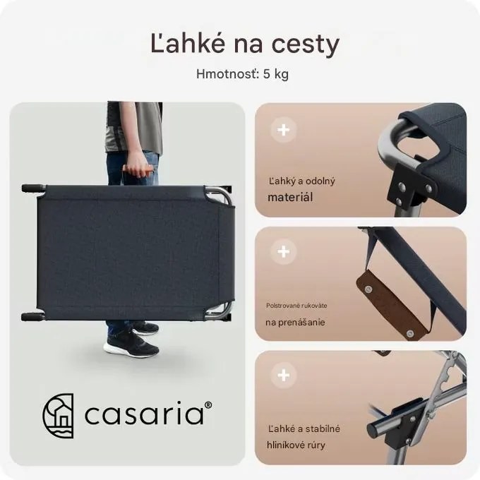 InternetovaZahrada Záhradné lehátko Ibiza - antracit
