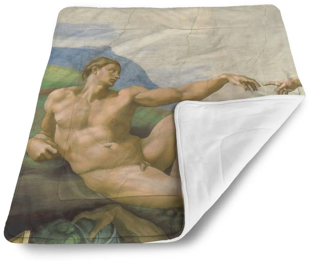 Sablio Deka pre bábätko Stvorenie Adama - Michelangelo Buonarroti - 80x100 cm