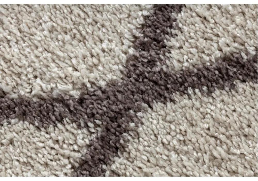 Kusový koberec Shaggy Beni krémový 70x200cm