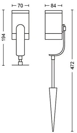 Philips 17414/30/P7 - SADA 3x LED Bodové svietidlo Hue LILY 3xLED/8W/230V IP65