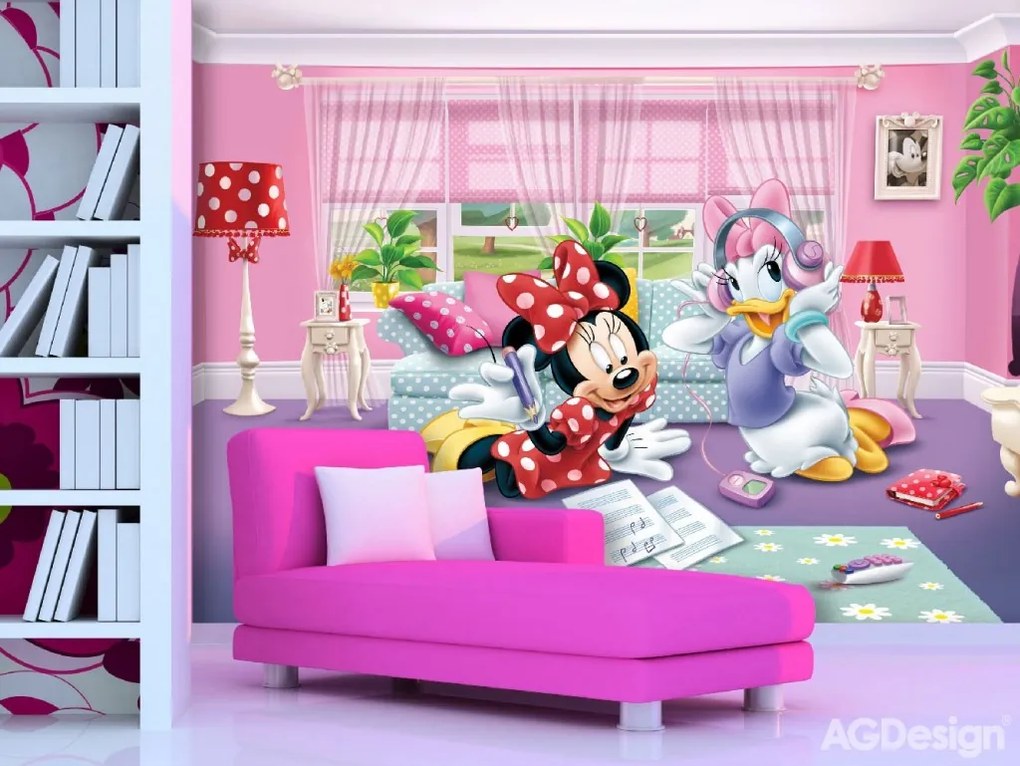 FTDN XXL 5035 Fototapeta 4-dielna pre deti Mickey Mouse FTDNxxl5035, veľkosť 360 x 270 cm