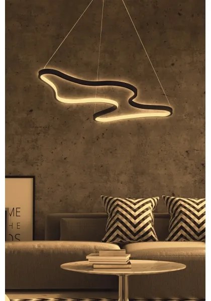 LED luster na lanku ARTISAN LED/36W/230V 4000K čierny