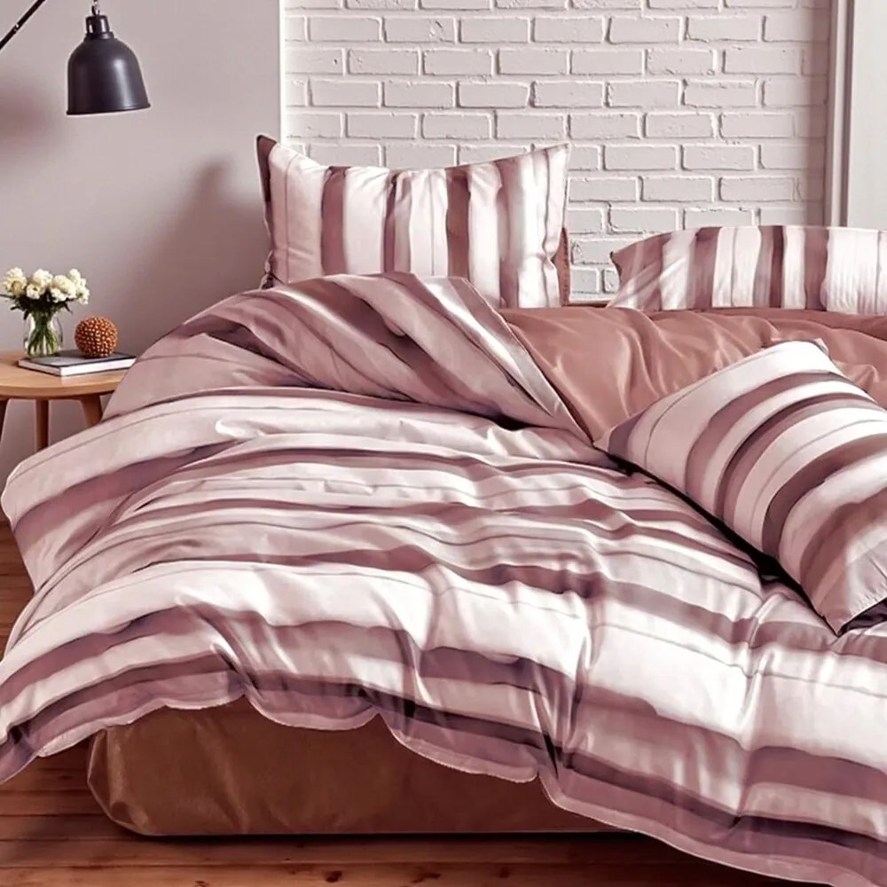 Posteľné obliečky Homa KORSA POWDER PINK 7-dielna sada 140x200 cm