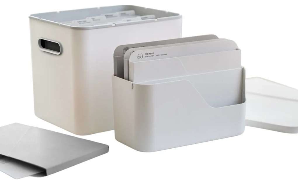 Rotho Súprava – Organizér na poštu + Archivačný box - myPAPER biela