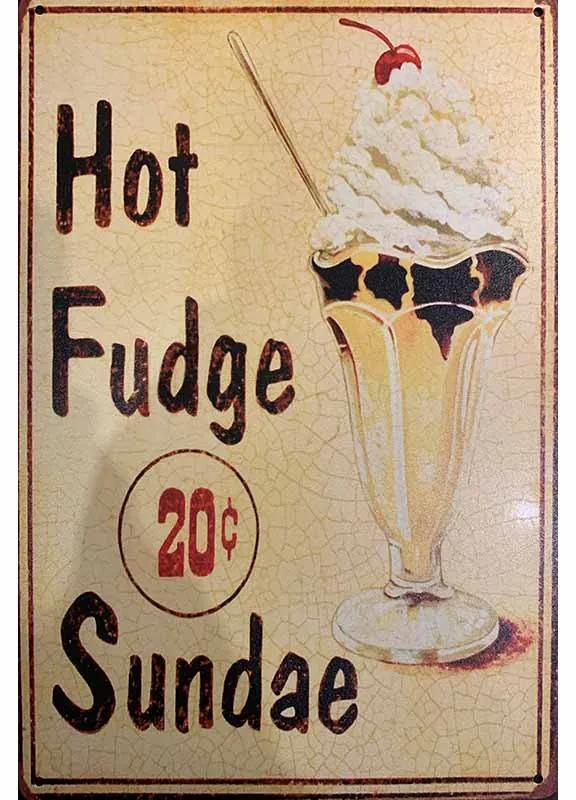 Ceduľa Hot Fudge Sundae
