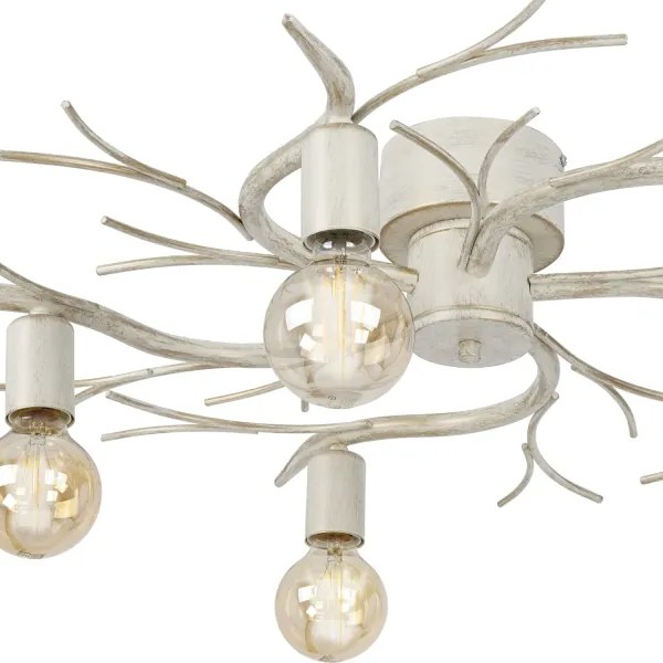 Stropné svietidlo GARNISH 5xE27/15W/230V biela/patina