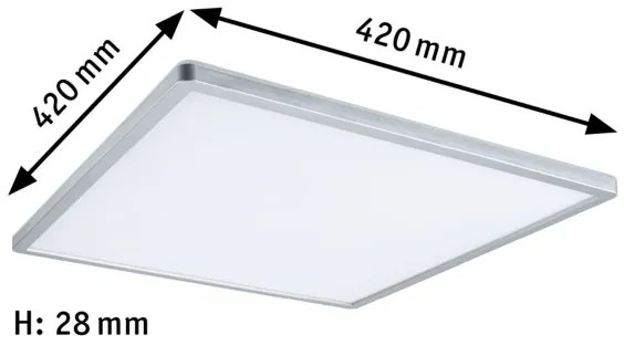 Paulmann 71009 - LED/22W Stmievateľný panel ATRIA 230V 4000K matný chróm