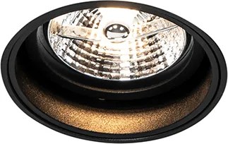 Moderné zapustené bodové svetlo čierne bez rámu - Impact 70