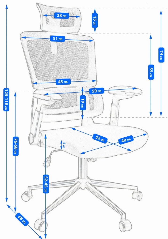 Ergonomická stolička NEXT