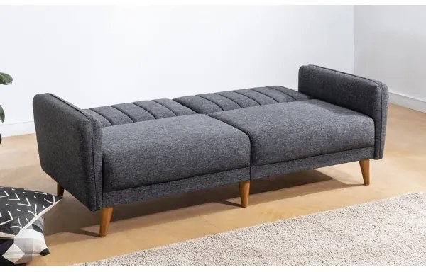 Rozkladacia dvojmiestná pohovka KITO tmavošedá