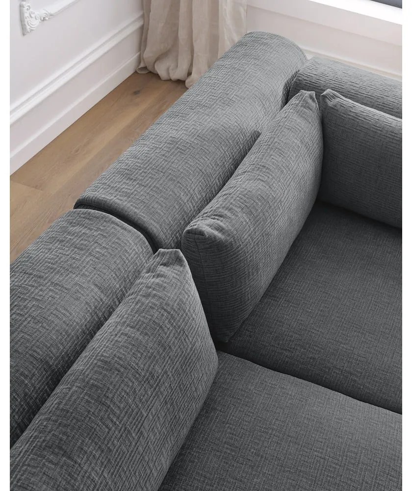 Sivá rohová pohovka (variabilná) Jeanne – Bobochic Paris